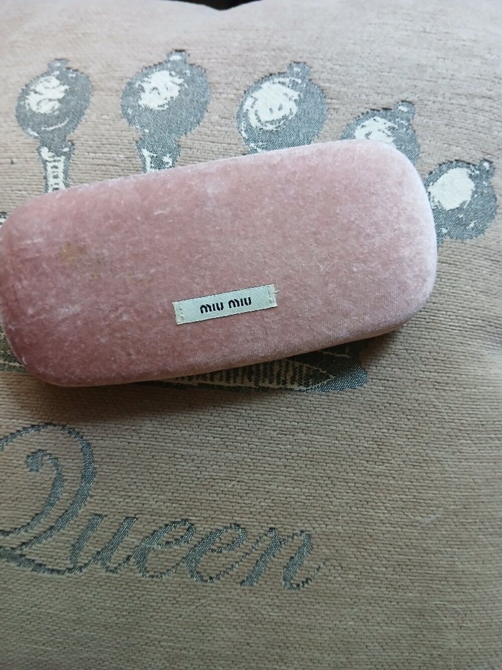 Authentic MIU MIU Velour Sunglasses Case